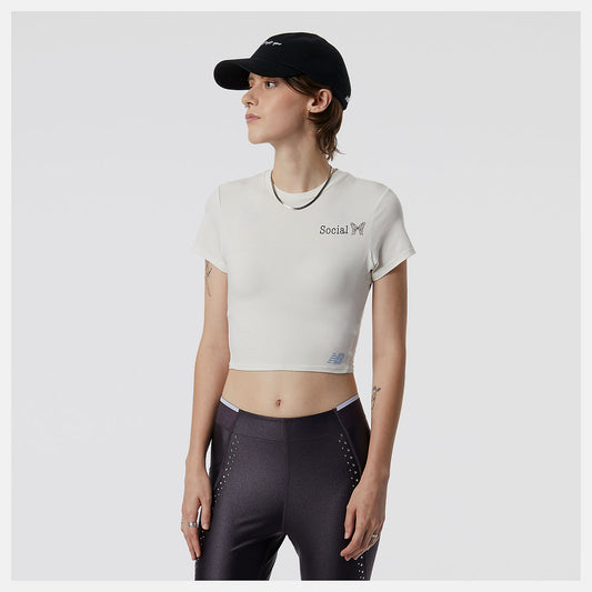 Women New Balance Syd Crop Tee