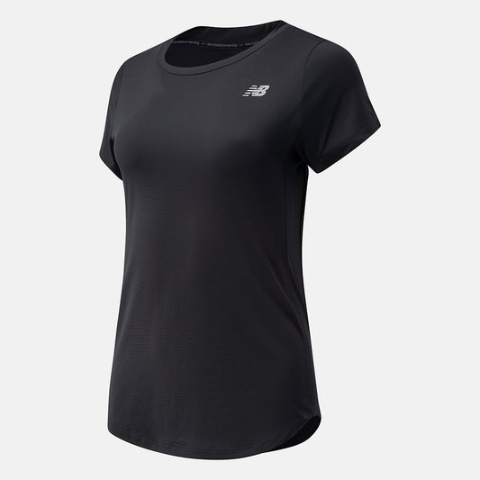 Women New Balance Accelerate Short Sleeve