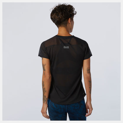 Women New Balance NYC Marathon Impact Run Short Sleeve