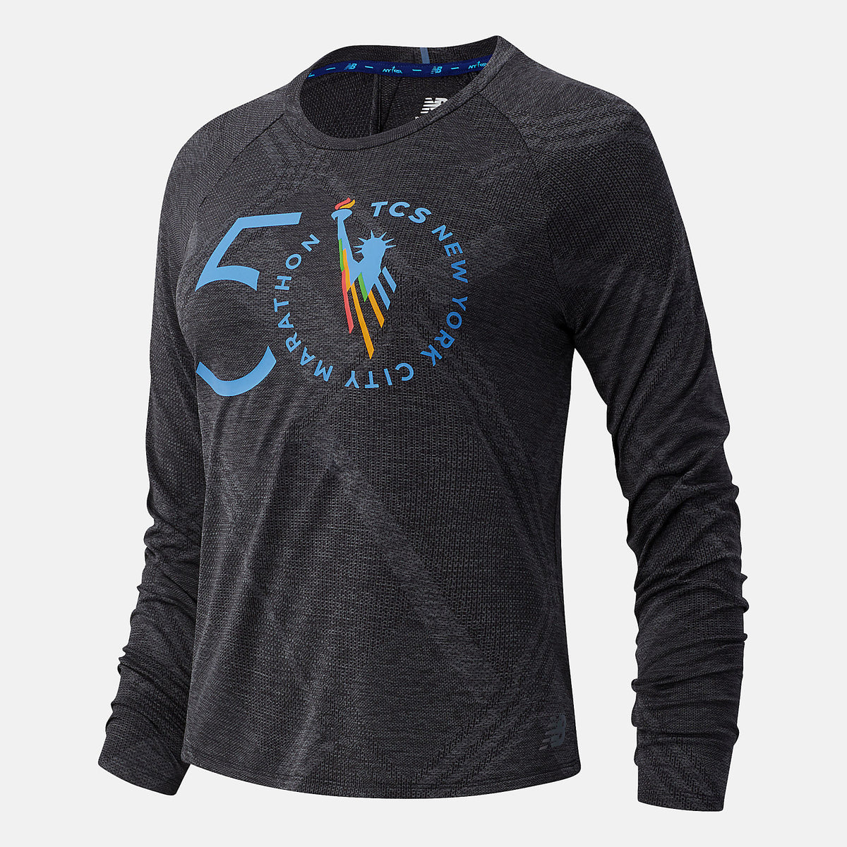 Women New Balance NYC Marathon Q Speed Fuel Jacquard Long Sleeve