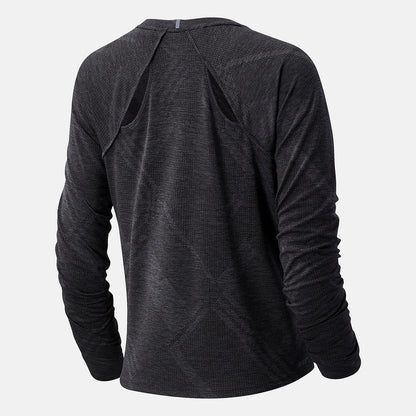 Women New Balance NYC Marathon Q Speed Fuel Jacquard Long Sleeve