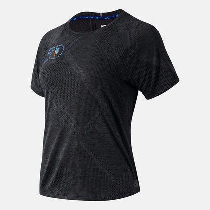 Women New Balance NYC Marathon Q Speed Fuel Jacquard Short Sleeve