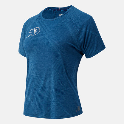 Women New Balance NYC Marathon Q Speed Fuel Jacquard Short Sleeve