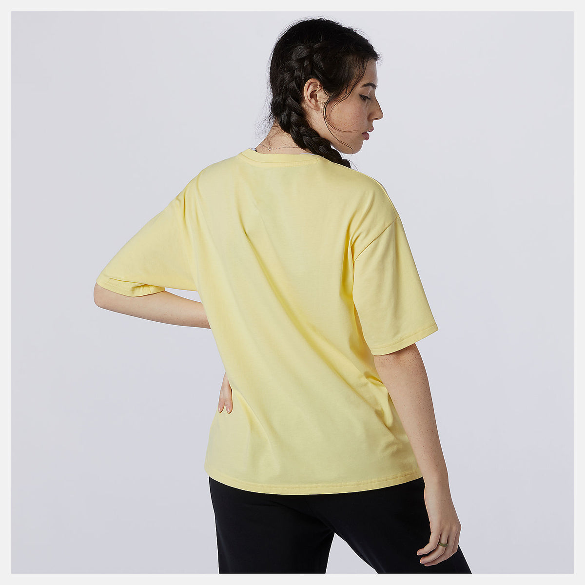 Women New Balance NB Essentials Stacked Logo Tee