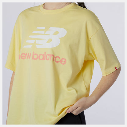 Women New Balance NB Essentials Stacked Logo Tee