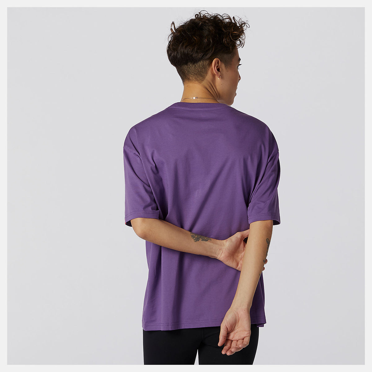 Women New Balance NB Essentials Stacked Logo Tee