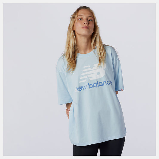 Women New Balance NB Essentials Stacked Logo Tee