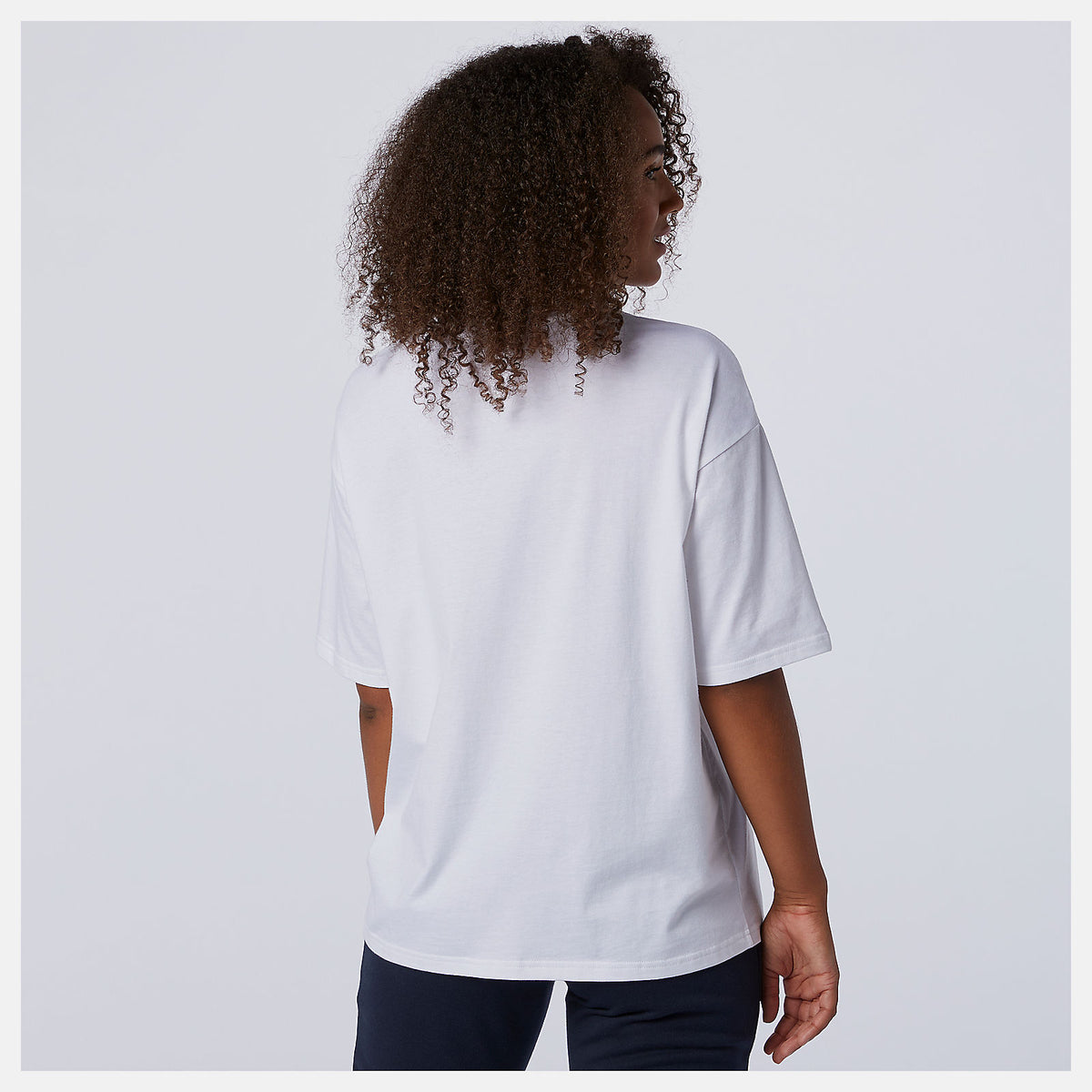 Women New Balance NB Essentials Stacked Logo Tee