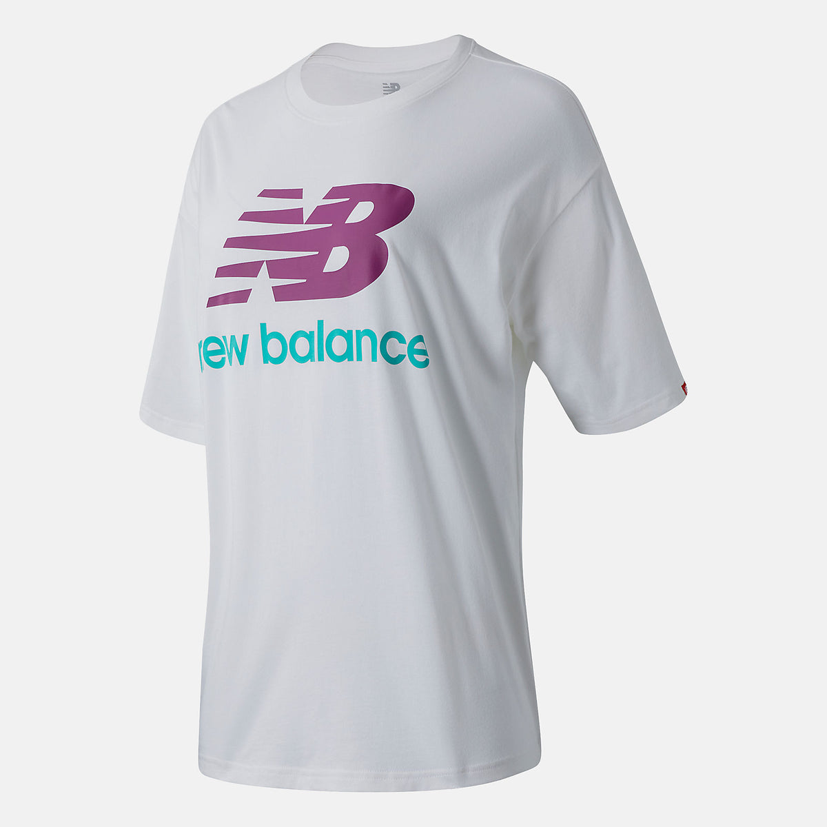 Women New Balance NB Essentials Stacked Logo Tee