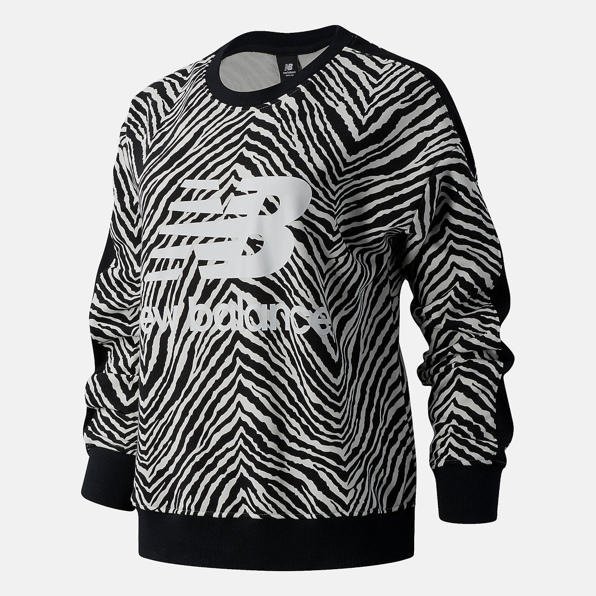 Women New Balance NB Athletics AOP Animal Print Crew