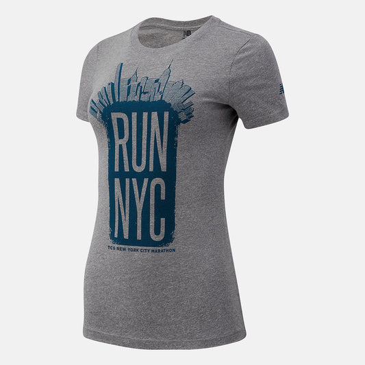 Women New Balance NYC Marathon Run 26.2 Park Short Sleeve