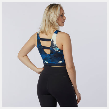 Women New Balance Transform NBSleek Printed Crop Top