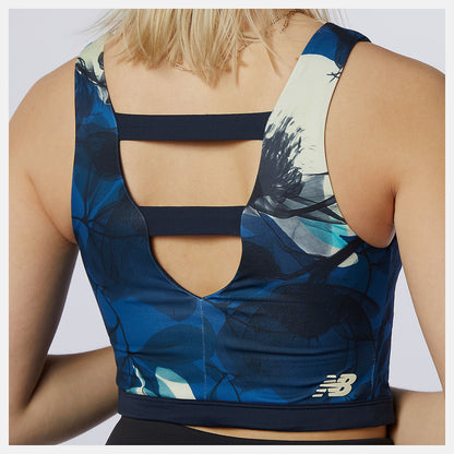Women New Balance Transform NBSleek Printed Crop Top