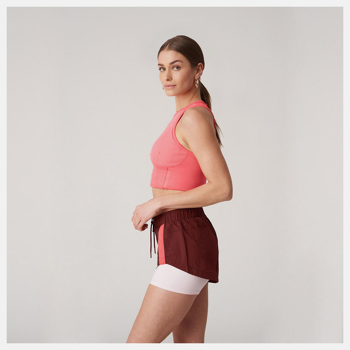 Women New Balance Bandier Corset Tank