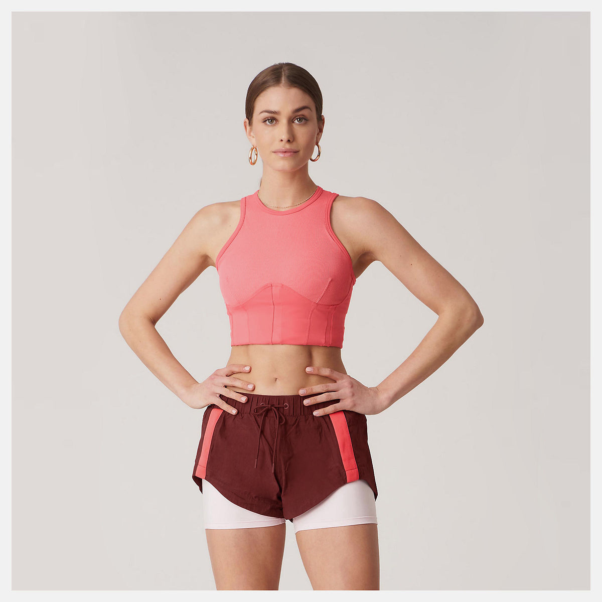 Women New Balance Bandier Corset Tank