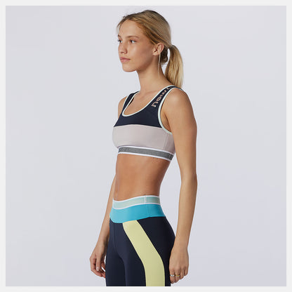 Women New Balance Achiever Remix Crop Top