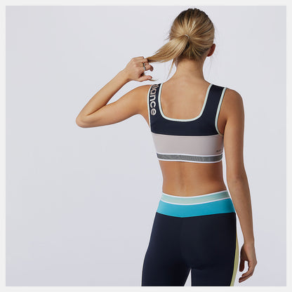 Women New Balance Achiever Remix Crop Top