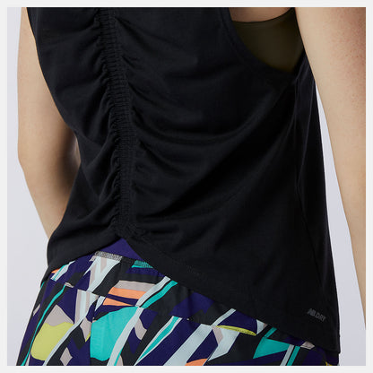 Women New Balance Relentless Cinched Back Graphic Tank