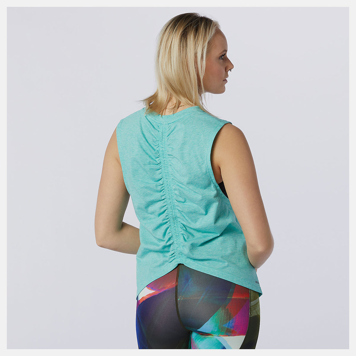 Women New Balance Relentless Cinched Back Graphic Tank