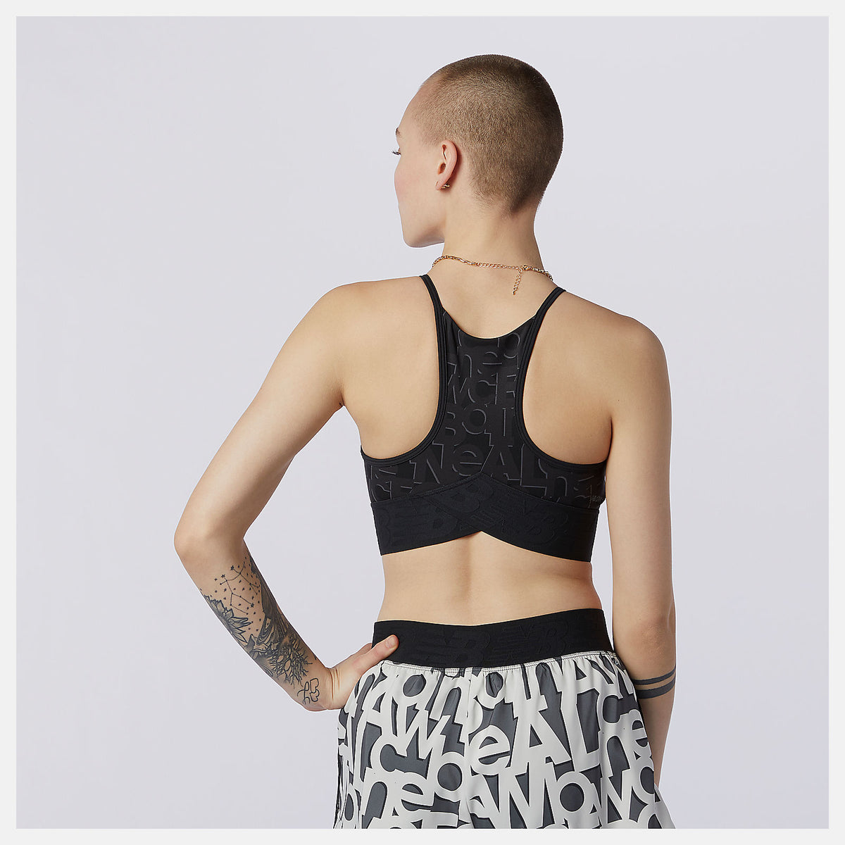 Women New Balance Relentless Printed Crop Top