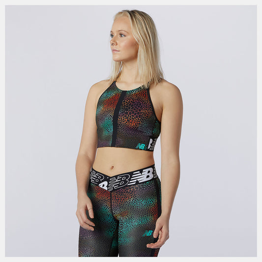 Women New Balance Relentless Printed Crop Top