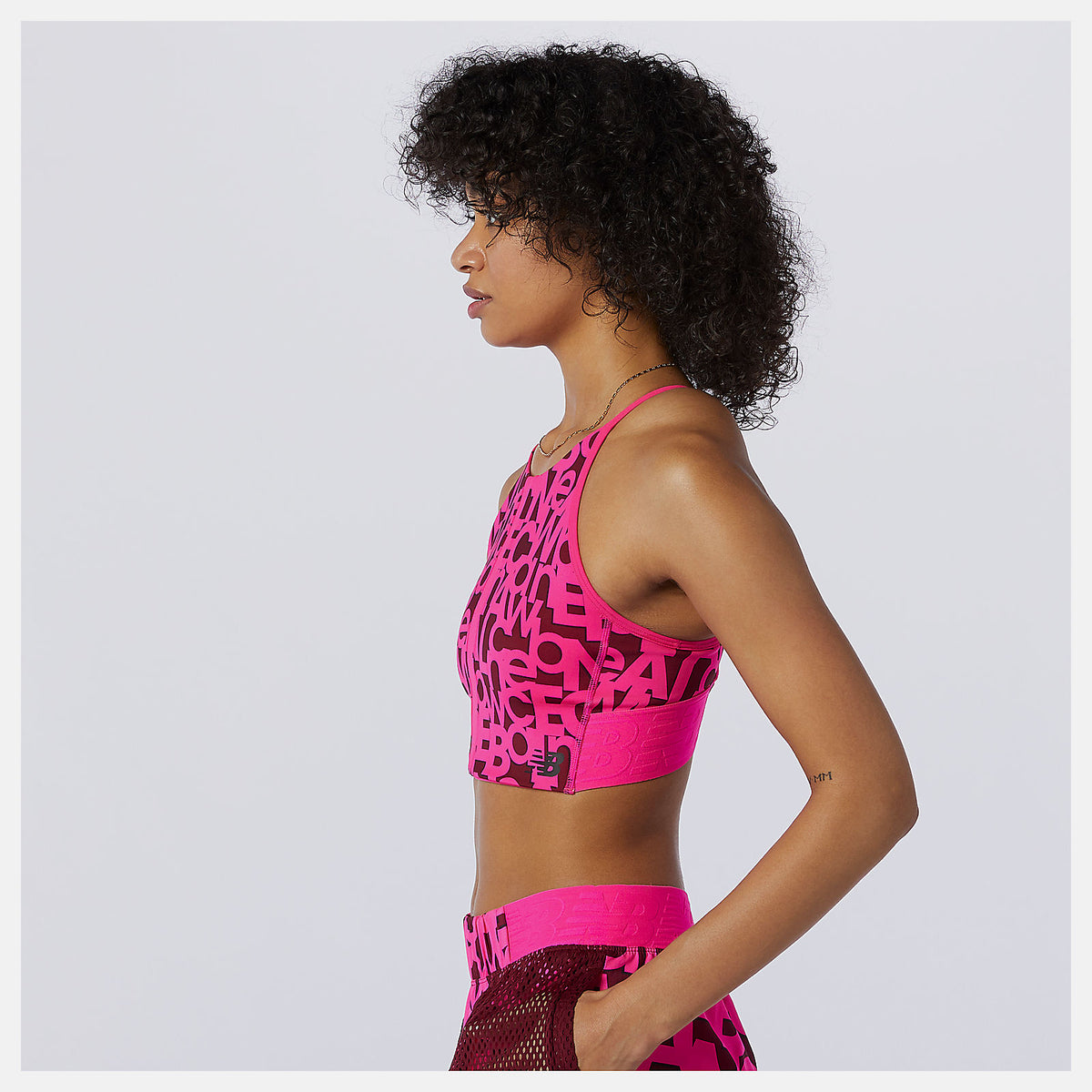 Women New Balance Relentless Printed Crop Top