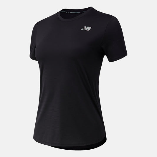Women New Balance Accelerate Short Sleeve
