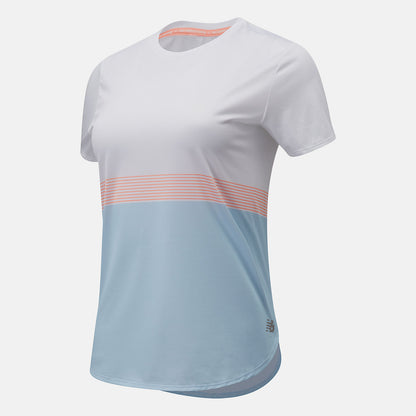 Women New Balance Printed Accelerate Short Sleeve