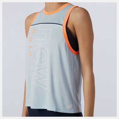 Women New Balance Printed Fast Flight Tank