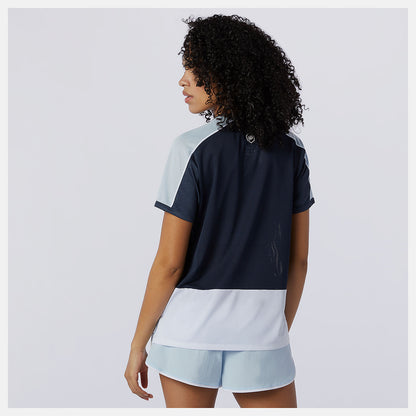 Women New Balance Printed Fast Flight Short Sleeve Top