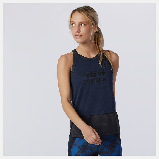 Women New Balance Printed Impact Run Hybrid Tank