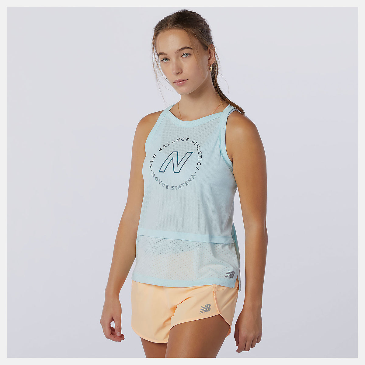 Women New Balance Printed Impact Run Hybrid Tank