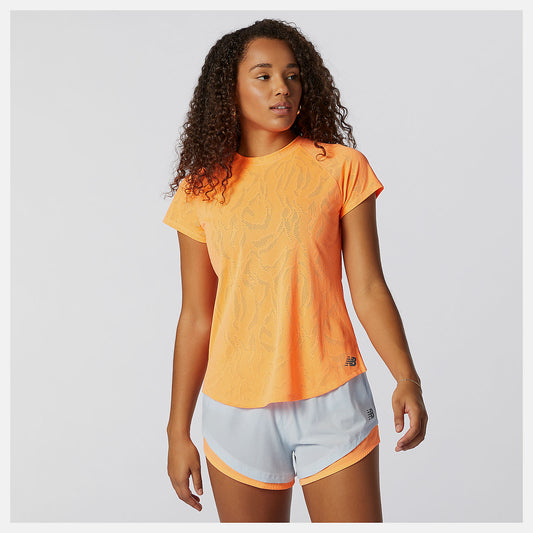 Women New Balance Q Speed Fuel Jacquard Short Sleeve