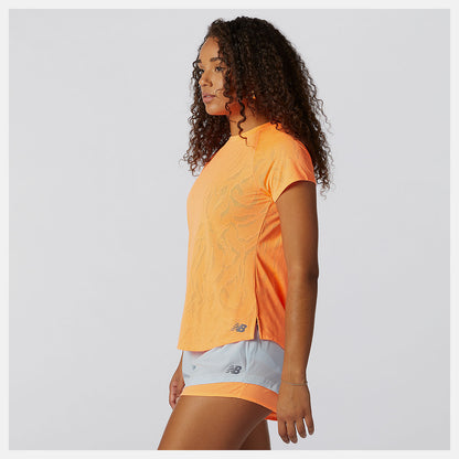Women New Balance Q Speed Fuel Jacquard Short Sleeve