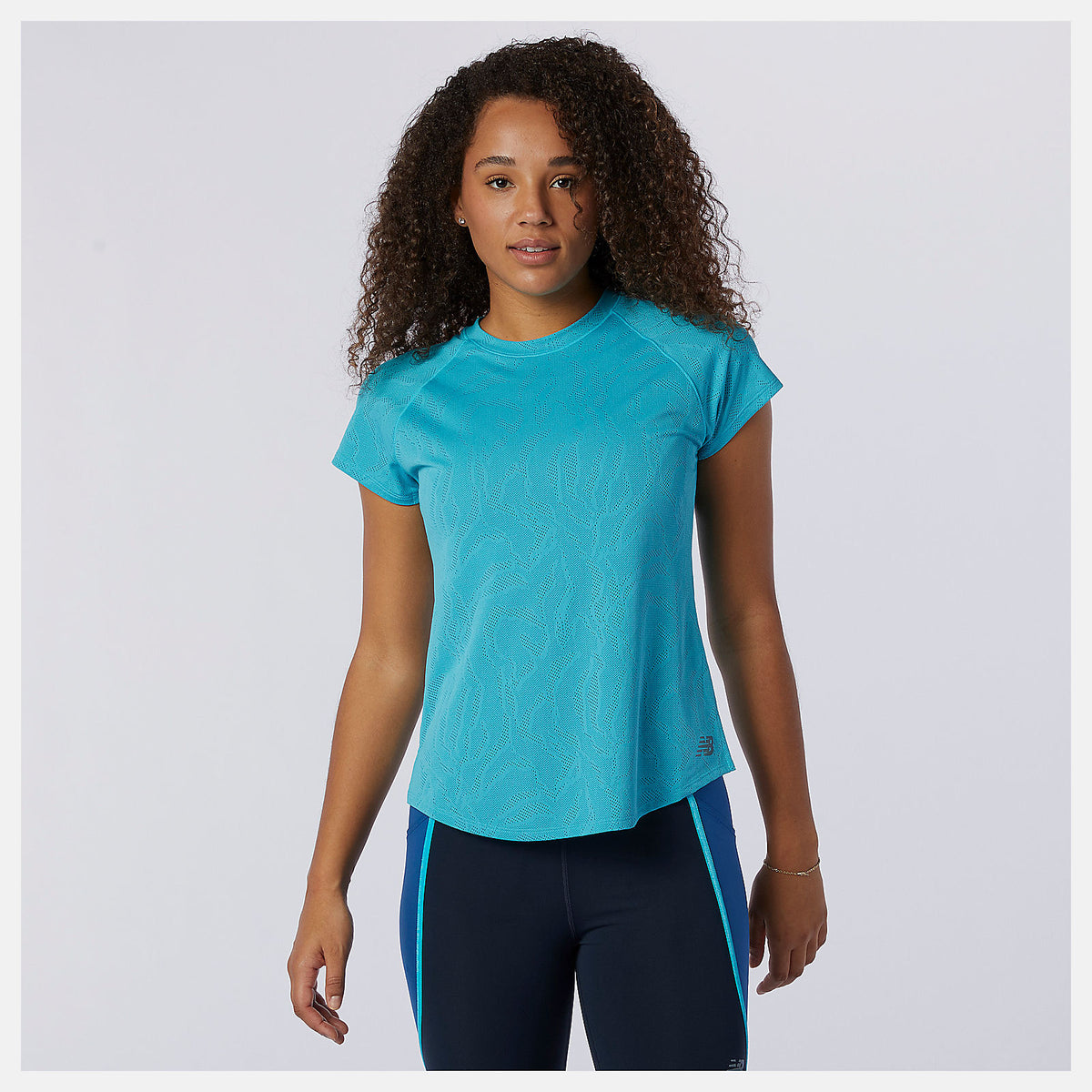 Women New Balance Q Speed Fuel Jacquard Short Sleeve