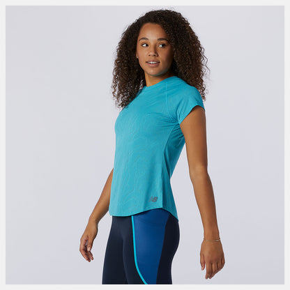 Women New Balance Q Speed Fuel Jacquard Short Sleeve