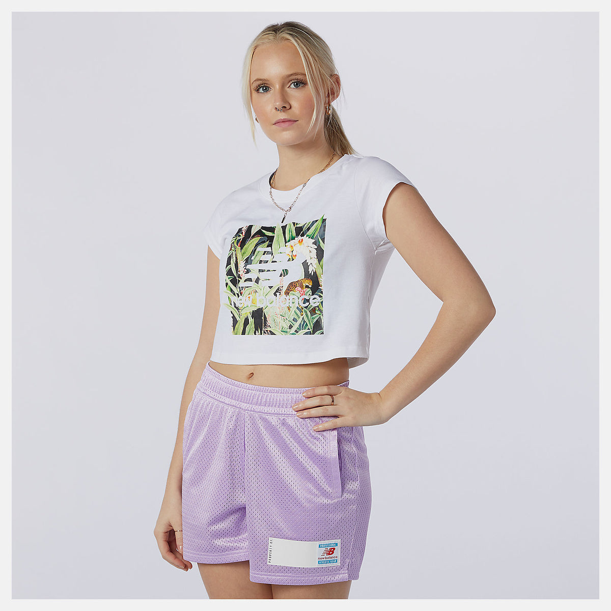 Women New Balance NB Essentials Botanical Tee