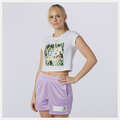 Women New Balance NB Essentials Botanical Tee