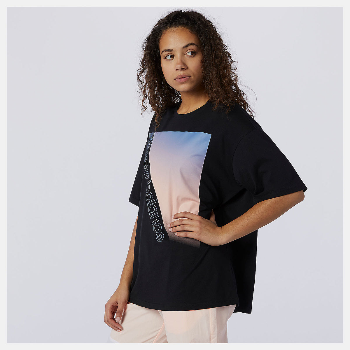 Women New Balance Sport Style Optiks Gradient Graphic Tee