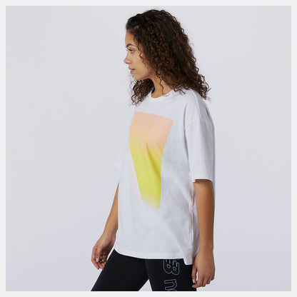 Women New Balance Sport Style Optiks Gradient Graphic Tee