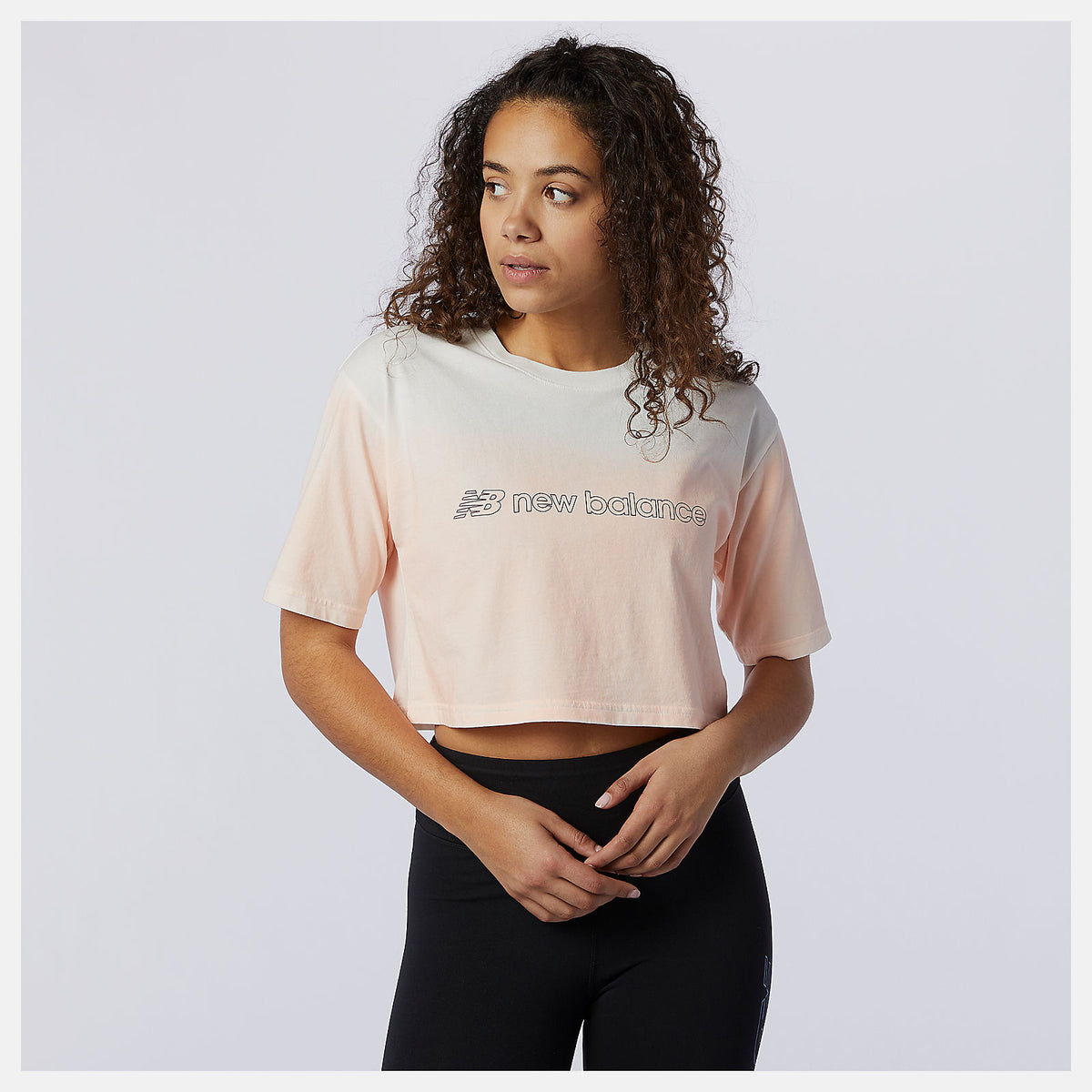 Women New Balance Sport Style Optiks Gradient Spray Tee