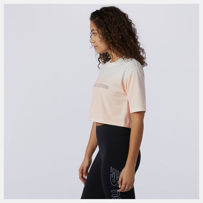 Women New Balance Sport Style Optiks Gradient Spray Tee