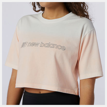 Women New Balance Sport Style Optiks Gradient Spray Tee