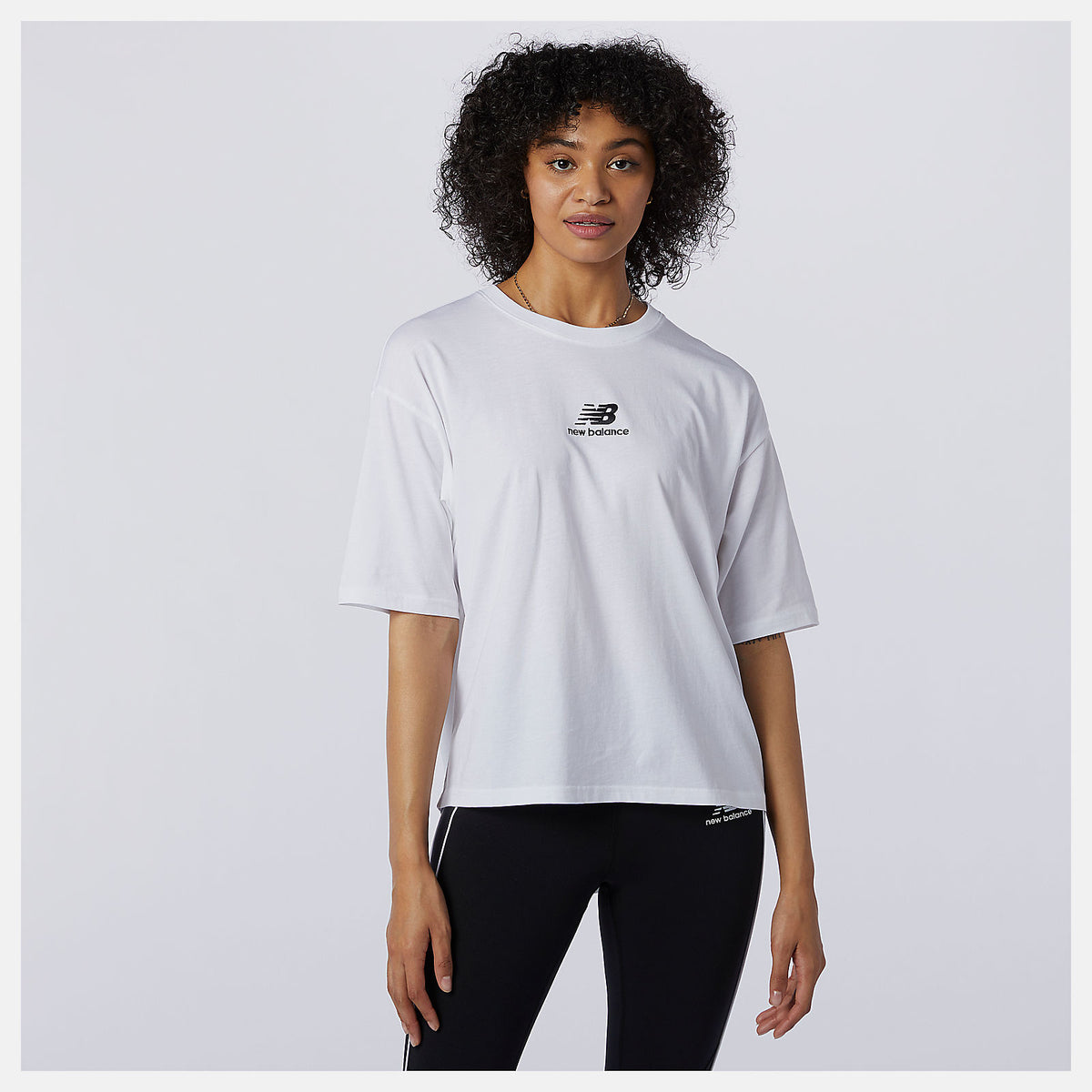 Women New Balance NB Athletics Collide Short Sleeve Tee