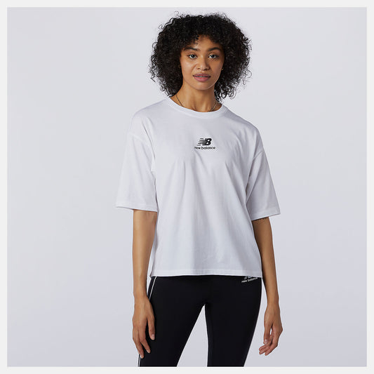 Women New Balance NB Athletics Collide Short Sleeve Tee