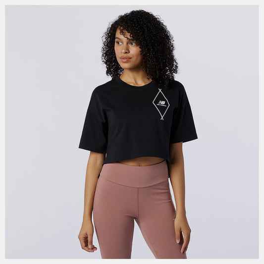 Women New Balance NB Athletics Argyle Graphic Tee