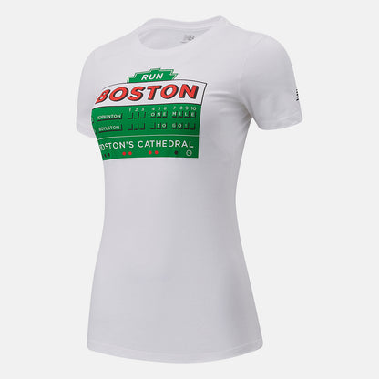 Women New Balance Boston One Mile To Go Graphic Tee
