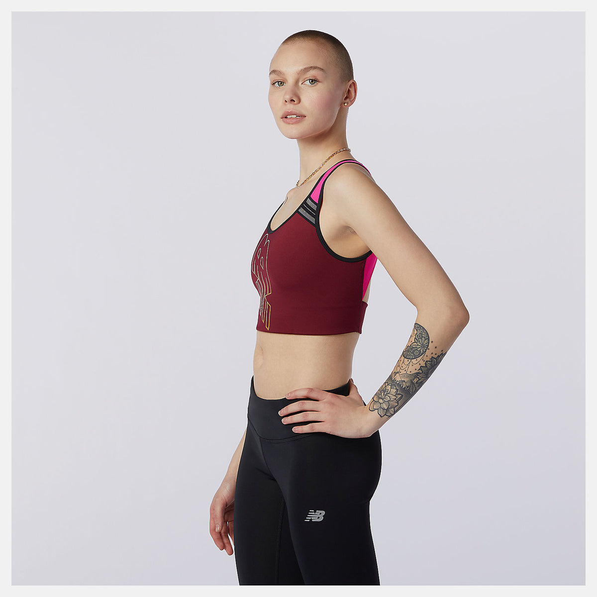 Women New Balance Achiever Crop Top