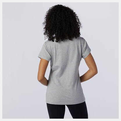 Women New Balance Essentials Stacked Logo Tee
