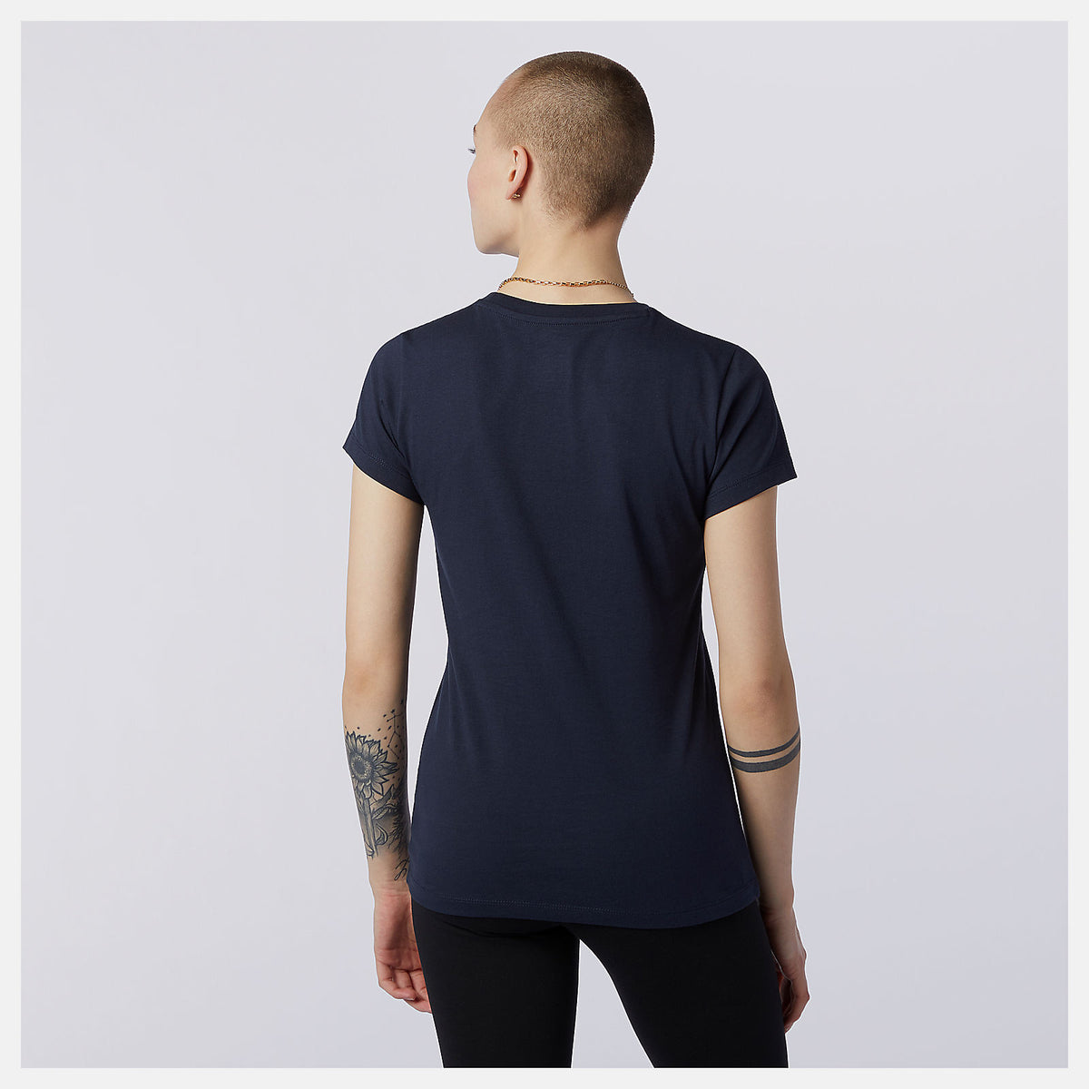 Women New Balance Essentials Stacked Logo Tee